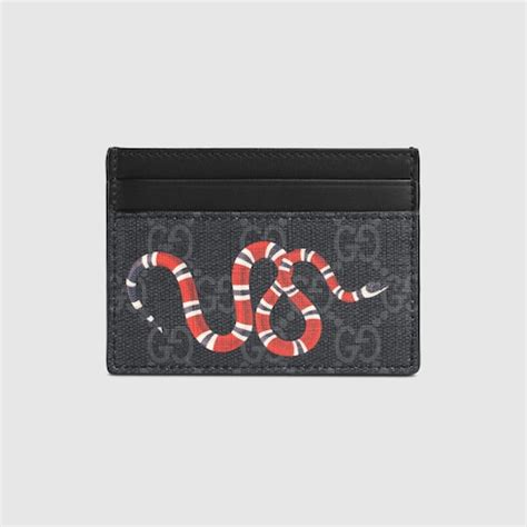 gucci kingsnake black cardholder|Gucci kingsnake card payment.